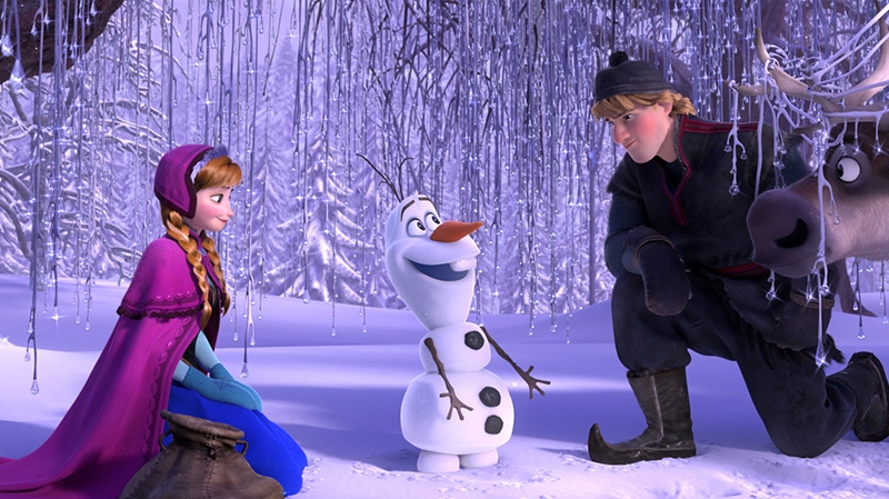 Scene from Disney's animated movie 'Frozen'