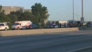 Drivers on the Fort Erie bound QEW are being diverted off at Eastport Drive due to a police investigation, Saturday, July 30, 2011.