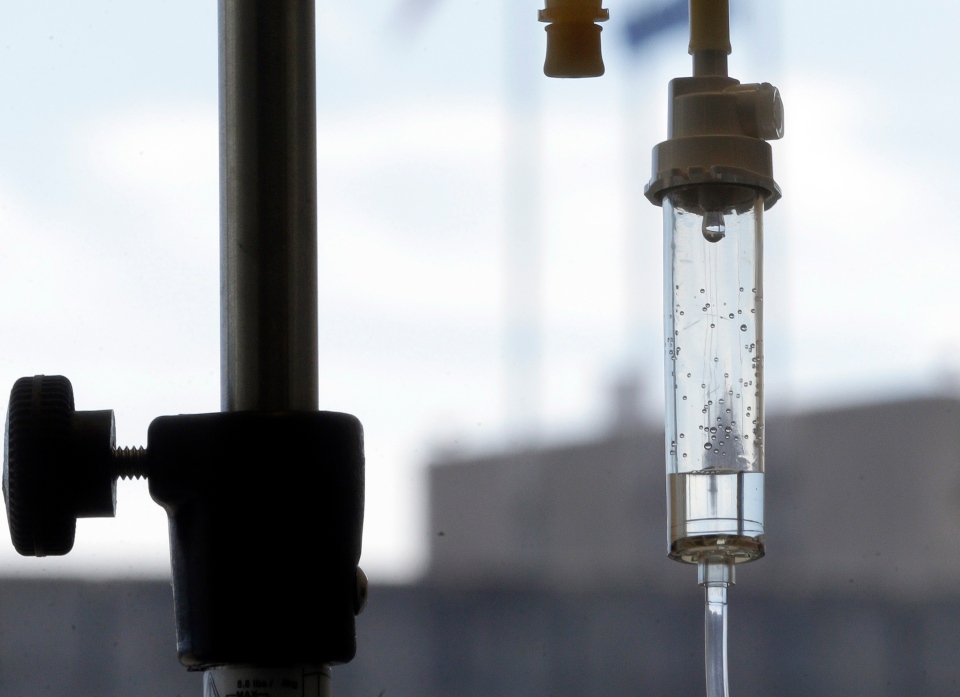 Chemotherapy drip, cancer treatment