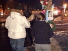 Family of Jaden Swanson arrive for a vigil at Admiral and Bonaventure Drives in London, Ont. on Thursday, Dec. 12, 2013. (Jim Knight / CTV London)