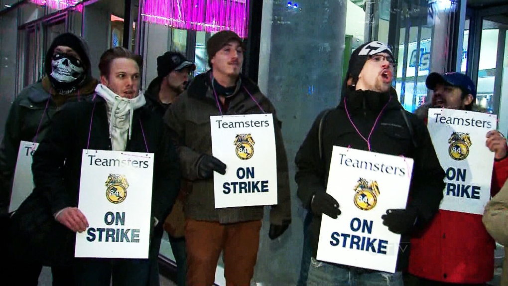 MLSE workers go on strike