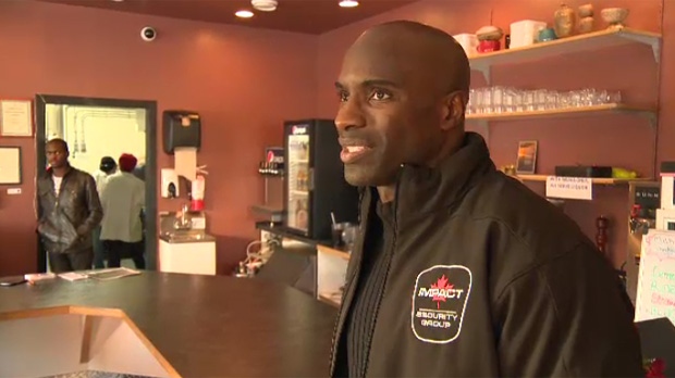 Ex-Bomber speaks out on behalf of Morris restaurant owner | CTV News
