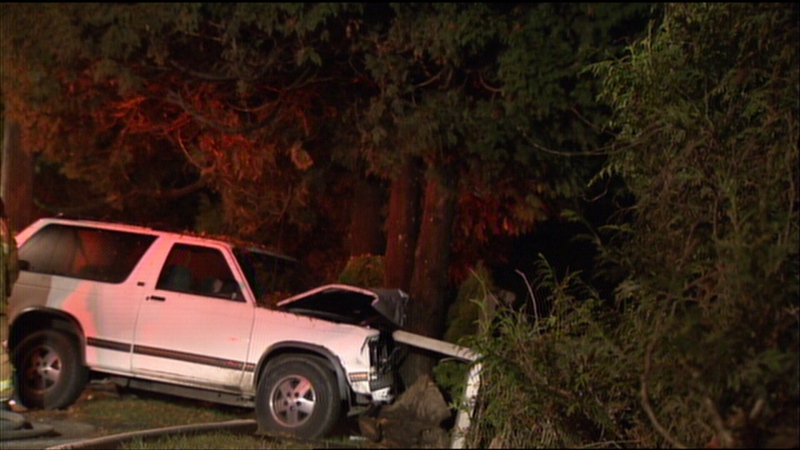 A fatal accident in Burnaby shut down a key commuter route on Dec. 17, 2013. (CTV)