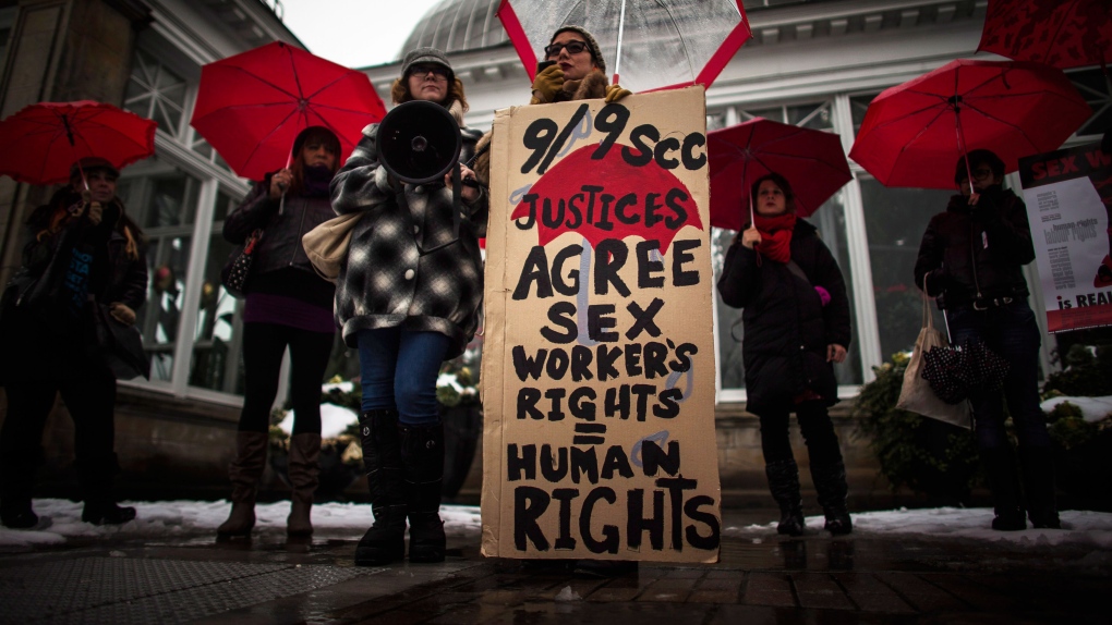 Sex workers rights rally in Toronto
