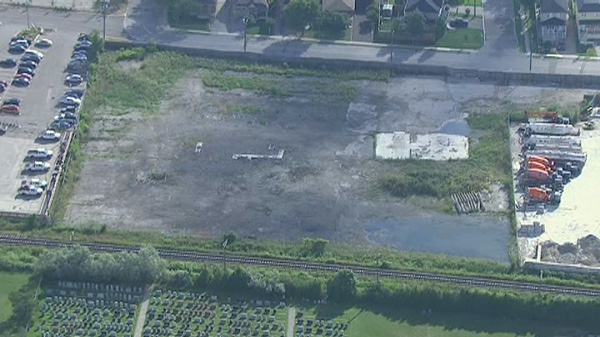 An aerial view of the current site of Sunrise Propane, Wednesday, Aug. 10, 2011.