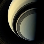 Winter is approaching in the southern hemisphere of Saturn as evidenced by the familiar blue hue in this image taken during NASA's Cassini mission on July 29, 2013. (NASA / Space Science Institute)