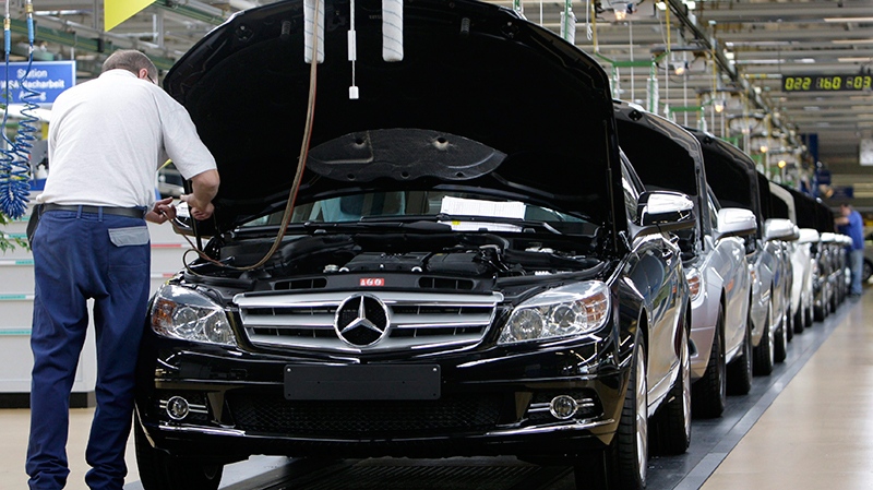 Mercedes-Benz C-class production line in 2008