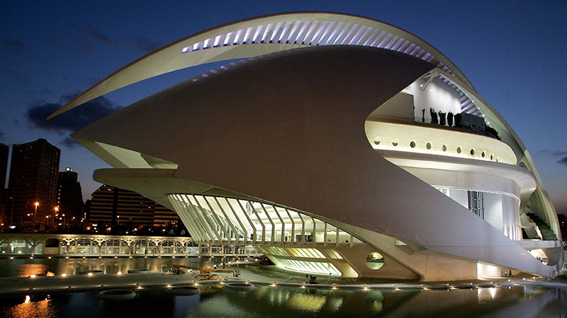 Valencia, Spain Opera House in Oct. 2005 