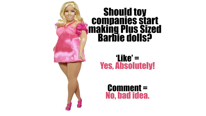 plus-size Barbie