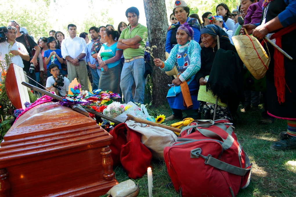 Funeral of Nicolasa Quintreman in Chile