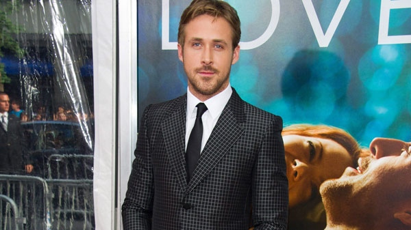 Ryan Gosling arrives at the 'Crazy Stupid Love' premiere in New York, Tuesday, July 19, 2011. (AP / Charles Sykes) 