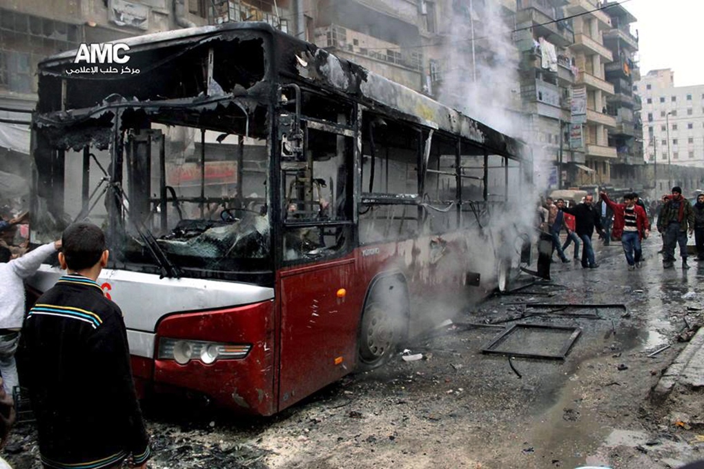 Aleppo bus attack