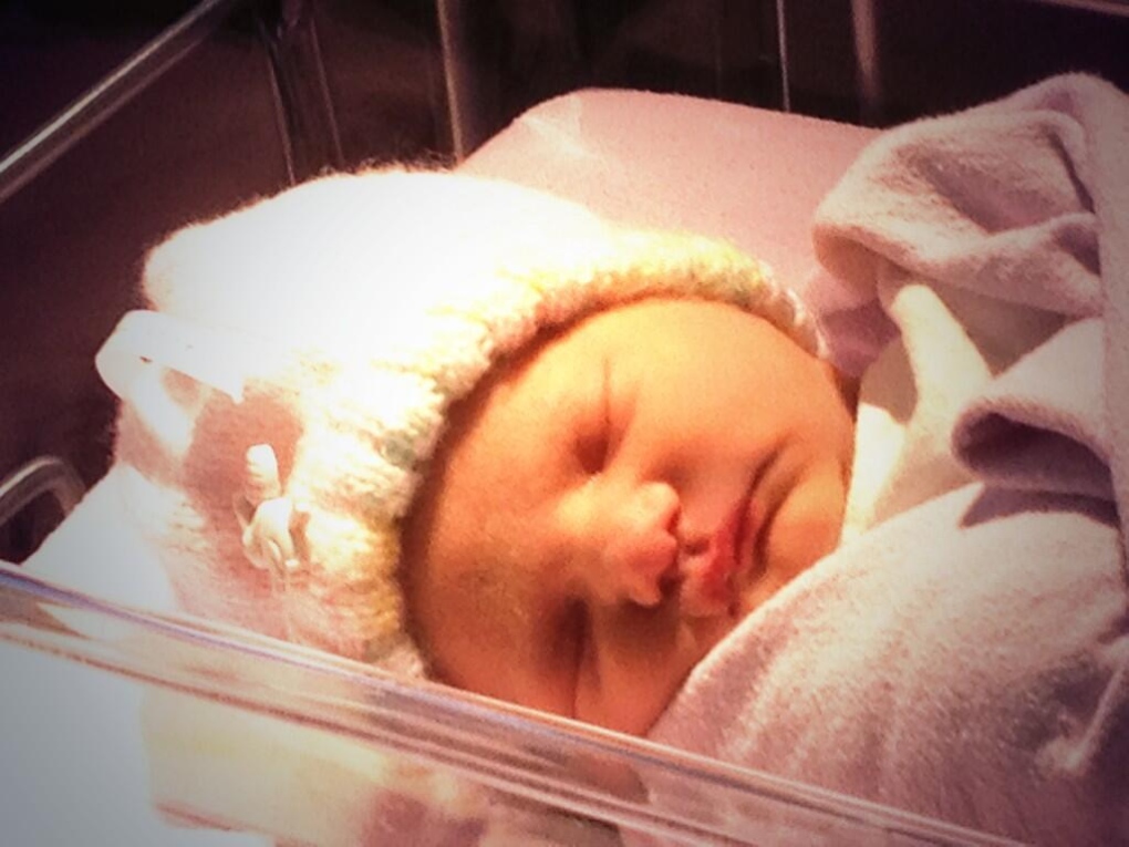 Baby Serena Kym born 1/1/14. (CTV Sean Irvine)