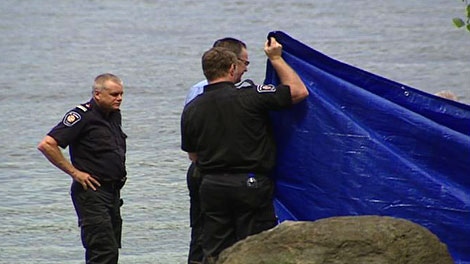 Ottawa police said a couple found the decomposing body in the Ottawa River near the Blair Road boat launch Saturday, August 13, 2011.
