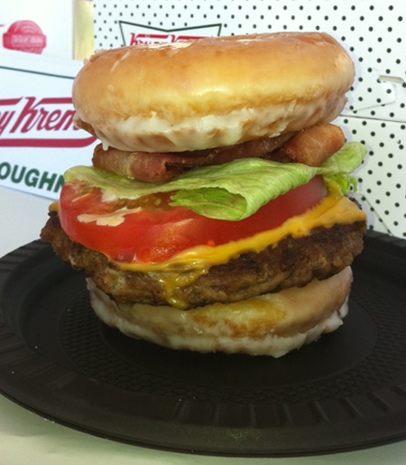 Krispy Kreme doughnut cheeseburger is the latest in a series of gastronomically-shocking fare for which the CNE has become notorious.