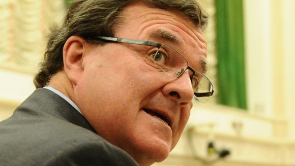 Finance Minister Jim Flaherty arrives before the finance committee on Parliament Hill in Ottawa, on Friday, Aug. 19, 2011. (Sean Kilpatrick / THE CANADIAN PRESS)