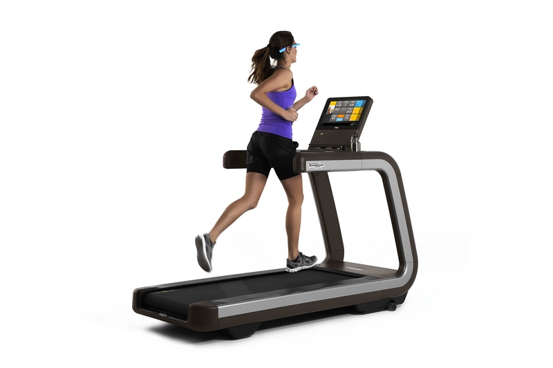 Smart treadmill controlled Google Glass