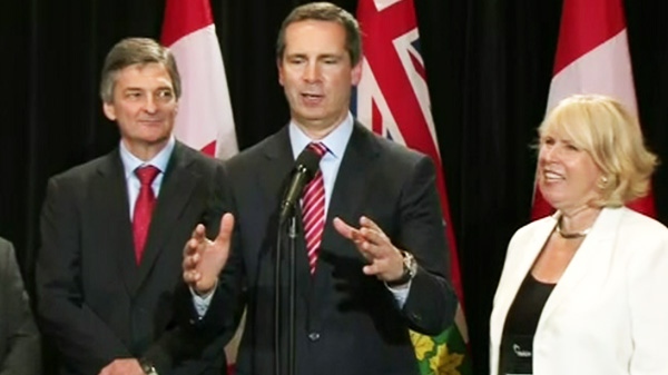 Premier Dalton McGuinty speaks at a press conference in London, Ont., on Monday, Aug. 22, 2011.