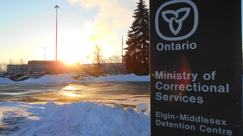 The Elgin-Middlesex Detention Centre in London, Ont. is seen on Thursday, Jan. 9, 2014. (Chuck Dickson / CTV London)