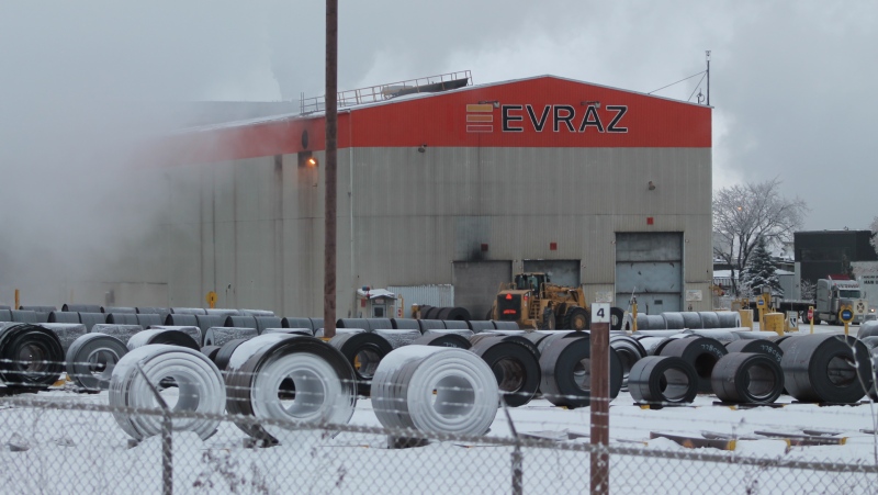 The Evraz steel facility in Regina is seen in this file image. 