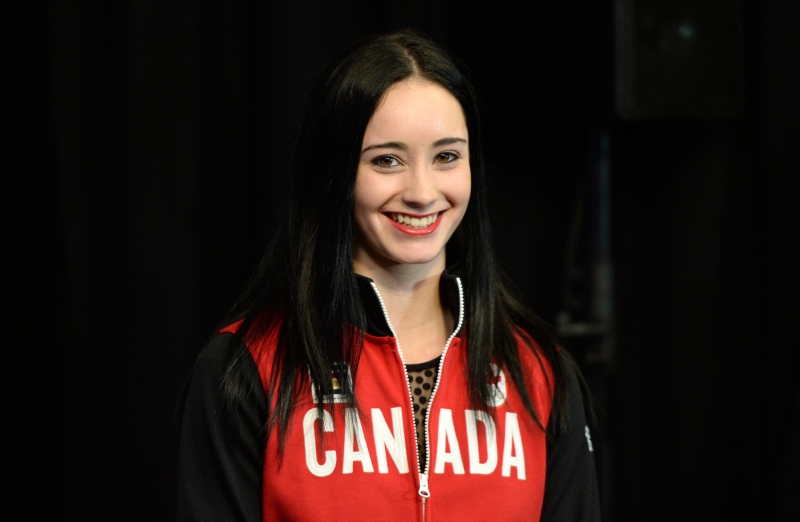 Figure skater Kaetlyn Osmond smiles during the announcement of the Canadian Olympic Team in Ottawa on Jan. 12, 2014. Osmond will represent Canada in Sochi. (Sean Kilpatrick/THE CANADIAN PRESS)