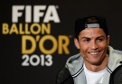 Cristiano Ronaldo of Portugal, one of the nominees for the Men's World Soccer Player of the year, speaks during a press conference at the FIFA Ballon d'Or awarding ceremony in Zurich, Switzerland, Monday, Jan. 13, 2014. (Keystone / Steffen Schmidt)