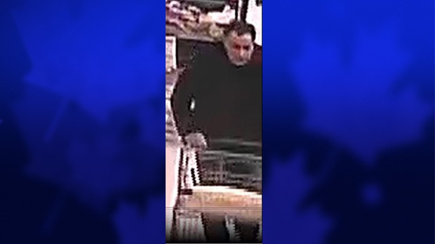 LaSalle police release a photo of a man they suspect is connected to a shoplifting at a Malden Road Zehr's. (LaSalle Police Service)