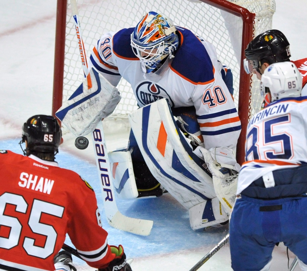 Edmonton Oilers goalie Devan Dubnyk