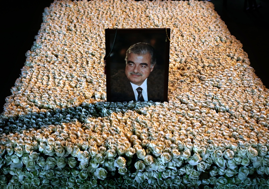 Memorial for slain Lebanese PM Rafik Hariri