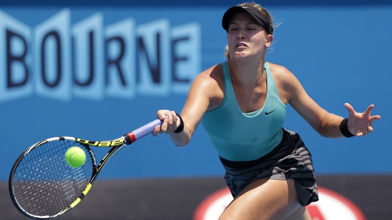 Eugenie Bouchard at the Australian Open