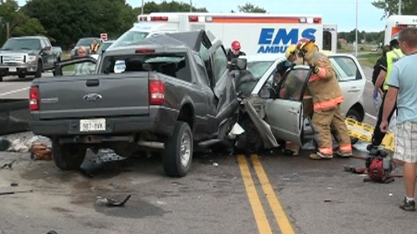 A collision near Lindsay, Ont., claims the lives of two children, Sunday, Aug. 28, 2011.