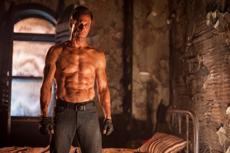 This image released by Lionsgate shows Aaron Eckhart in a scene from "I, Frankenstein." (THE CANADIAN PRESS/AP/Lionsgate, Ben King)
