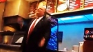 Toronto Mayor Rob Ford is shown at a fast-food restaurant in this screengrab taken from a YouTube video. (Source: Toronto The City / YouTube)