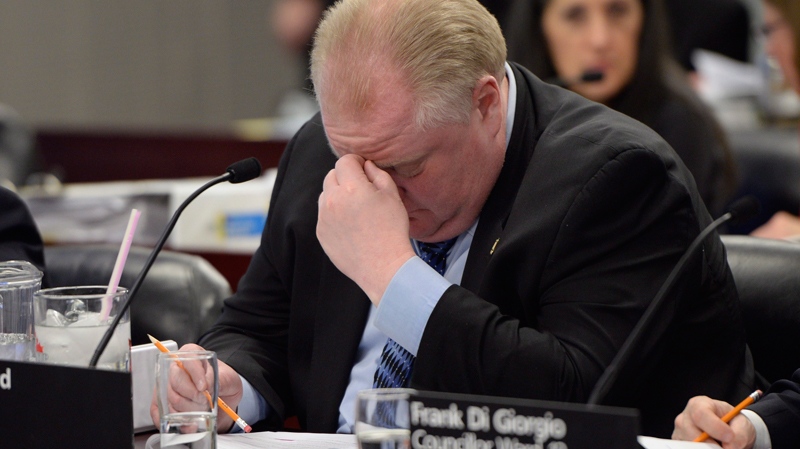 Toronto Mayor Rob Ford at City Hall