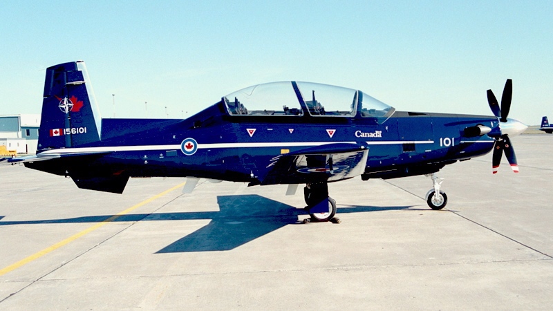 A CT- 156 Harvard II trainer aircraft