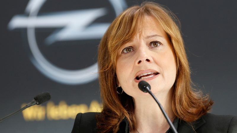 GM CEO Mary Barra in Ruesselsheim