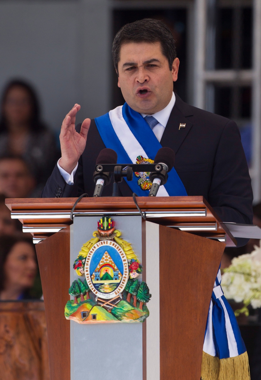 Honduras' President Juan Orlando Hernandez