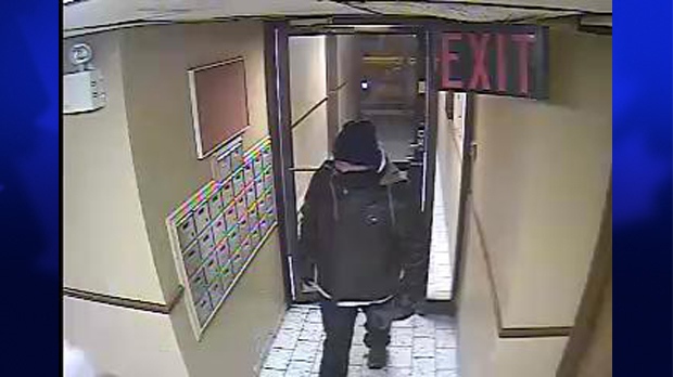 Windsor police released a photo of a suspect they believe is responsible for vehicle break-ins at a University Avenue West apartment building. (Windsor Police Service)