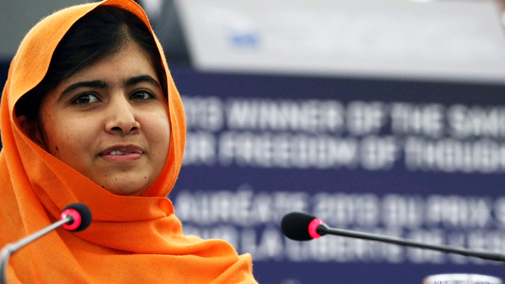 Pakistani schoolgirl Malala Yousafzai in France