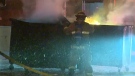 Fire crews worked quickly to put out a fire at a downtown business that broke out early Thursday morning.