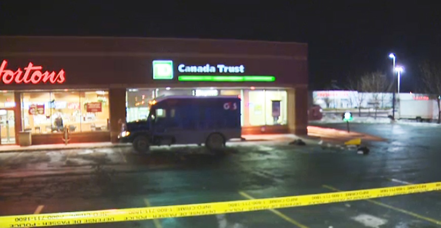 A would-be bank robber was shot dead in Longueuil 