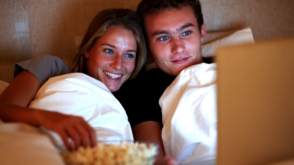 Watching movies as couple