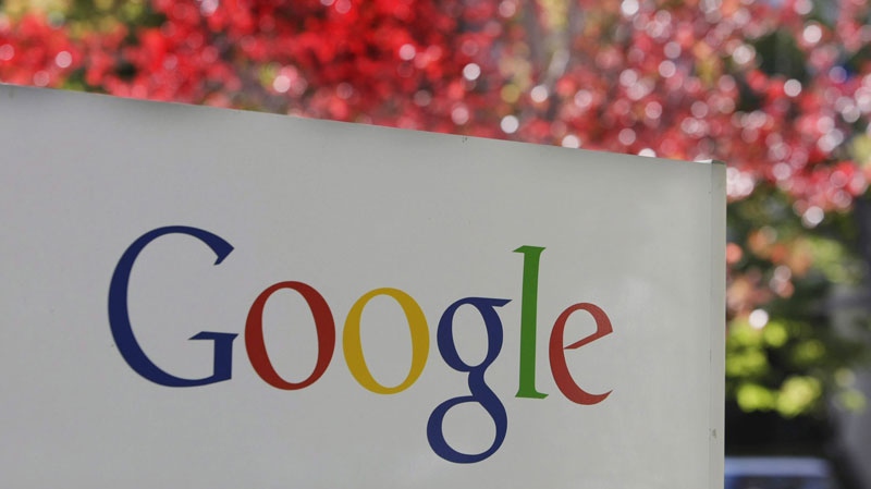 In this Nov. 10, 2010 file photo, the company logo is displayed is at Google headquarters in Mountain View, Calif. (AP Photo/Paul Sakuma, file)