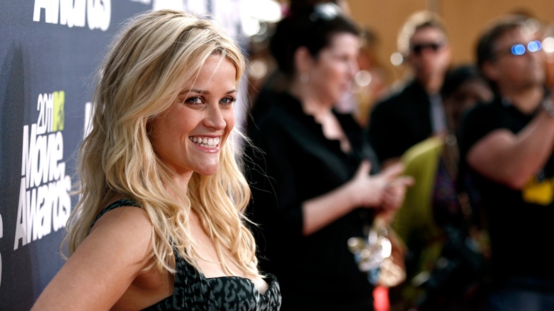 Reese Witherspoon arrives at the MTV Movie Awards in Los Angeles, Sunday, June 5, 2011. (AP / Matt Sayles)