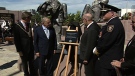 Ottawa Mayor Jim Watson and American ambassador David Jacobson were among those who unveiled the 9-11 plaque Friday, sept. 9, 2011.