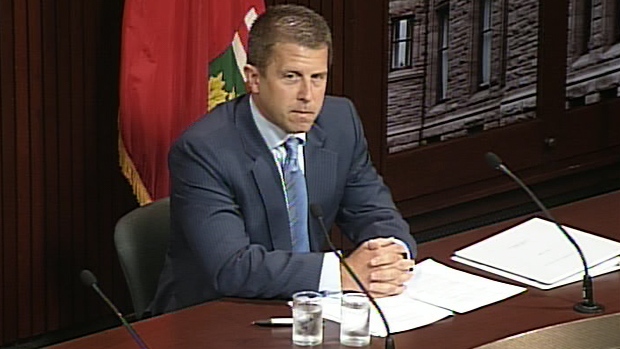 Ontario Ombudsman Andre Marin listens during a press conference at Queen's Park in Toronto on Wednesday, July 16, 2008.