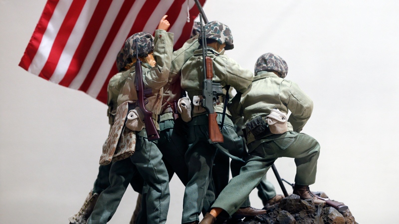 G.I. Joe figures Raising the Flag on Iwo Jima