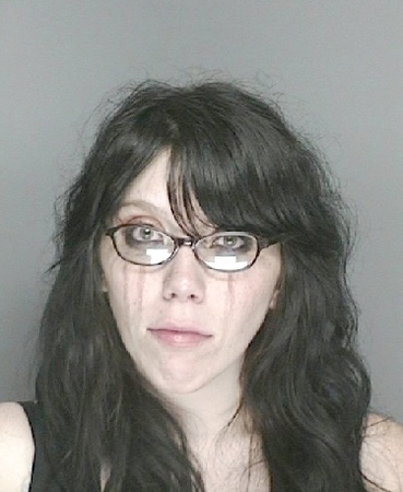 Stephanie Ford, 25, who was taken into custody along with Steven Page, is seen in this mugshot following their arrest.