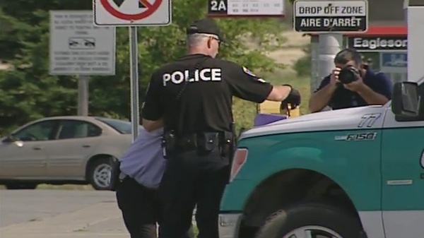 Police investigate the collision that killed a 17-year-old girl on Eagleson Road in Kanata Monday, Sept. 12, 2011.