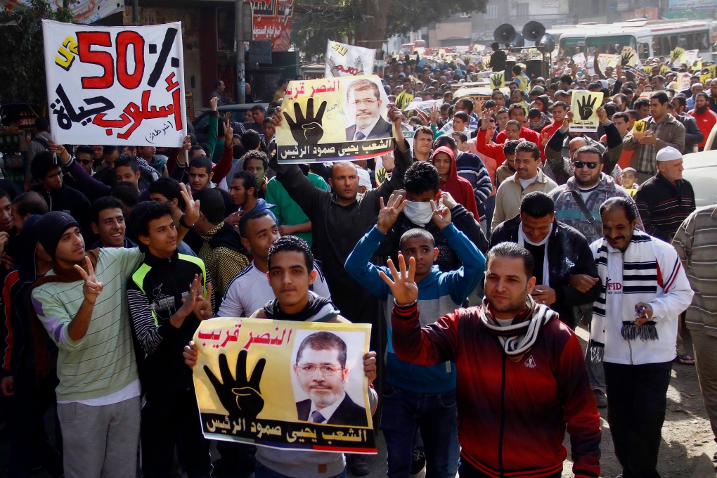Morsi says protests are 'useless'